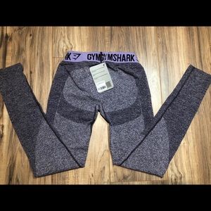 NWT Flex Leggings in Rich Purple Marl/Soft Lilac